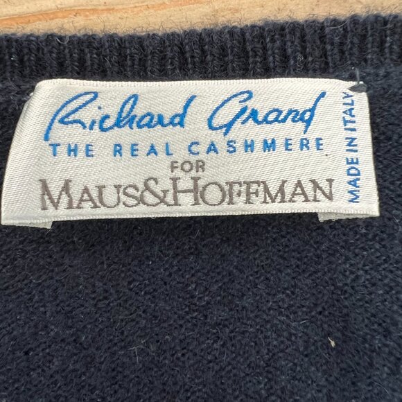 Richard Grand 100% Cashmere Floral & Pearl Embellished Sweater – Size Small - Picture 3 of 5